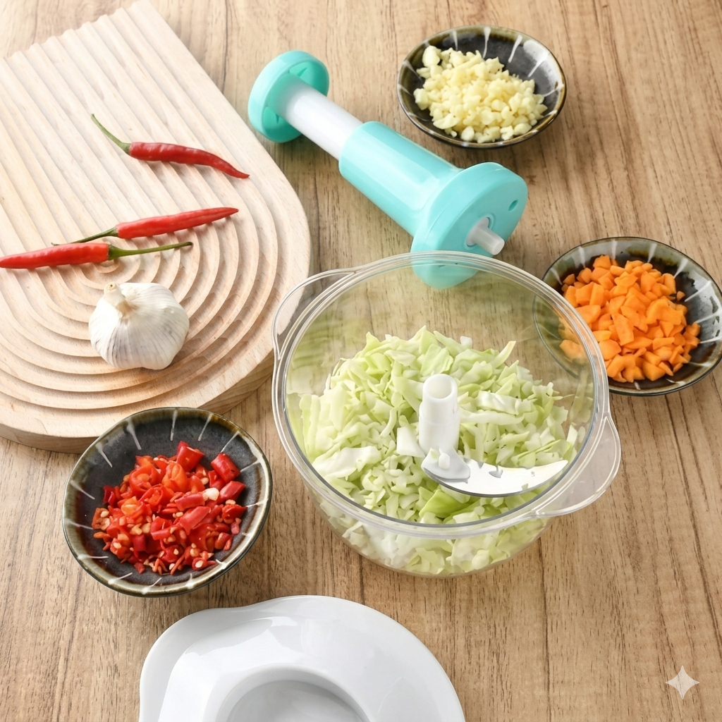 Hand Push Multifunction Chopper, Capacity 2 Liters