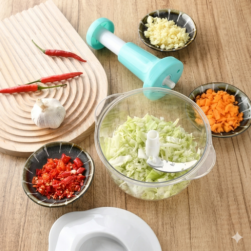 Hand Push Multifunction Chopper, Capacity 2 Liters